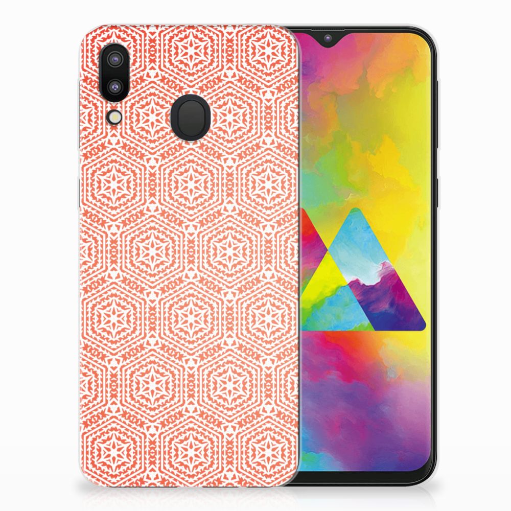 Samsung Galaxy M20 (Power) TPU bumper Pattern Orange