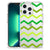 iPhone 13 Pro Max Doorzichtige Silicone Hoesje Zigzag Groen - B2C Telecom