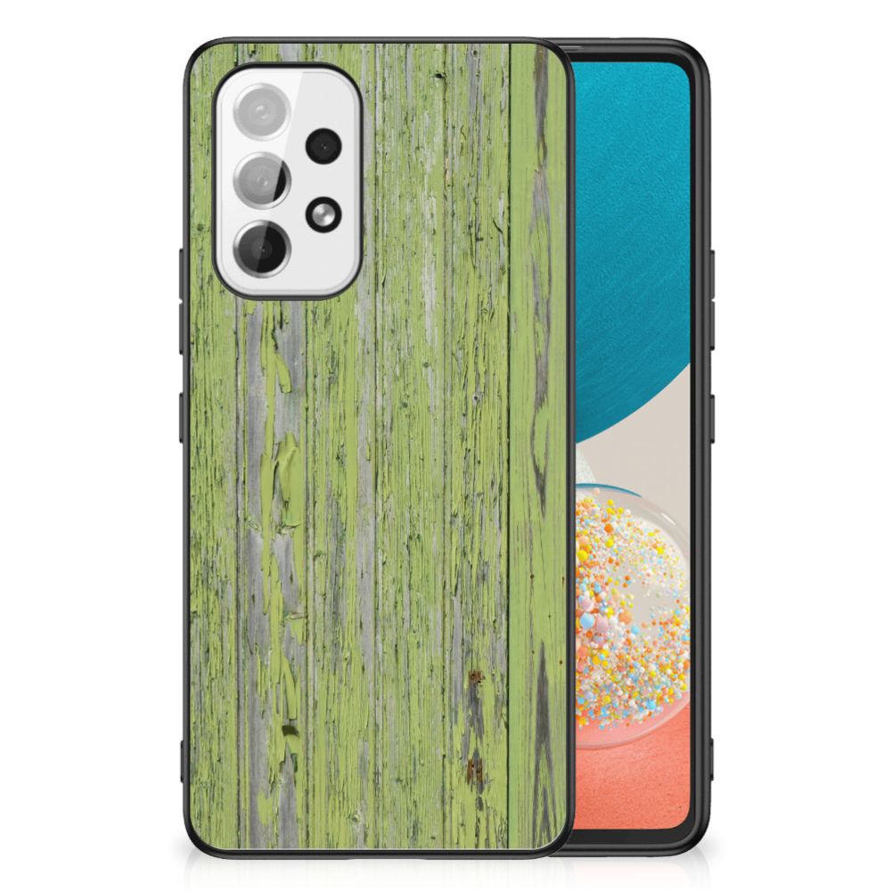 Samsung Galaxy A53 Houten Print Telefoonhoesje Green Wood