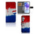 Samsung Galaxy A55 Bookstyle Case Nederland met artistiek ontwerp van de Nederlandse vlag
