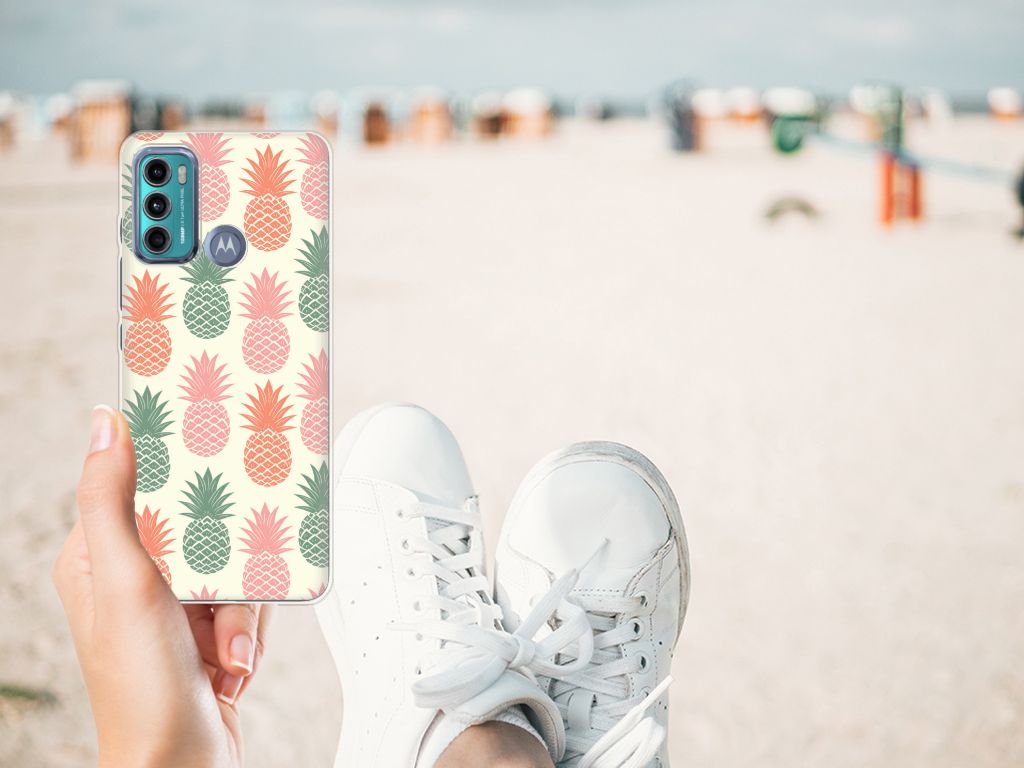 Motorola Moto G60 Siliconen Case Ananas B2C Telecom
