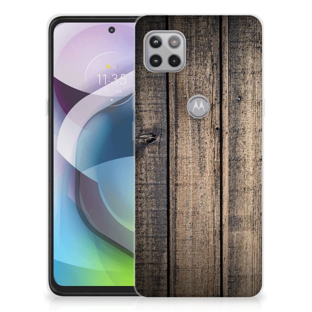 Motorola Moto G 5G Bumper Hoesje Steigerhout B2C Telecom
