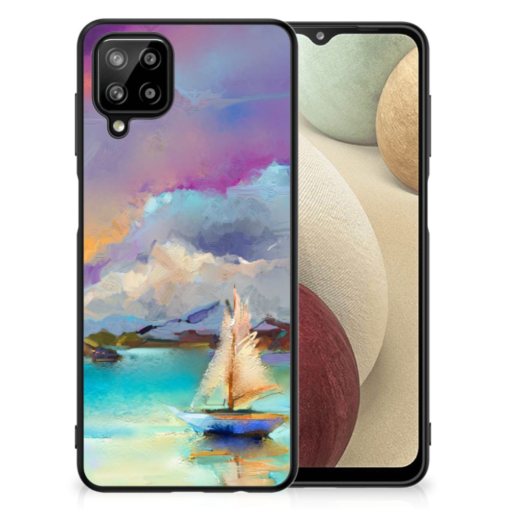 Kleurrijke Telefoonhoesje Samsung Galaxy A12 Boat