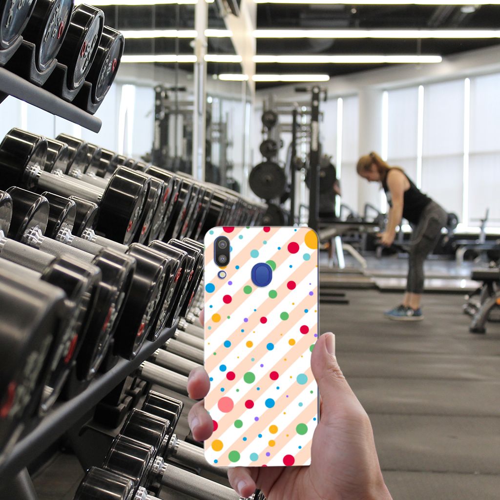 Samsung Galaxy M20 (Power) TPU bumper Dots