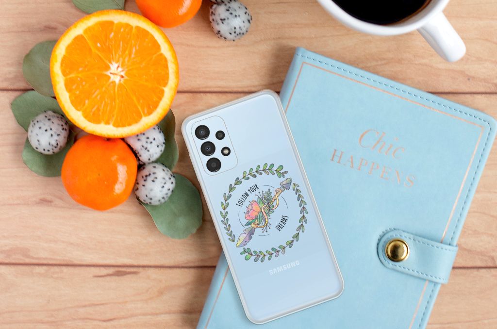 Samsung Galaxy A13 4G Telefoonhoesje met Naam Boho Dreams B2C Telecom