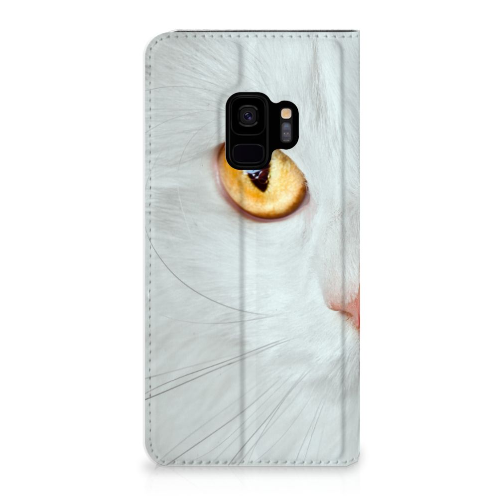 Samsung Galaxy S9 Hoesje maken Witte Kat