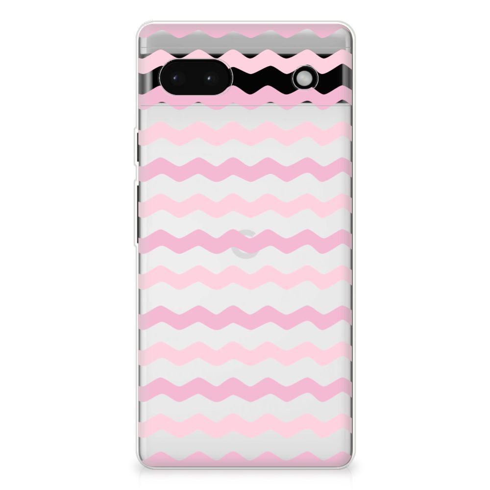 Google Pixel 6A TPU bumper Waves Roze B2C Telecom