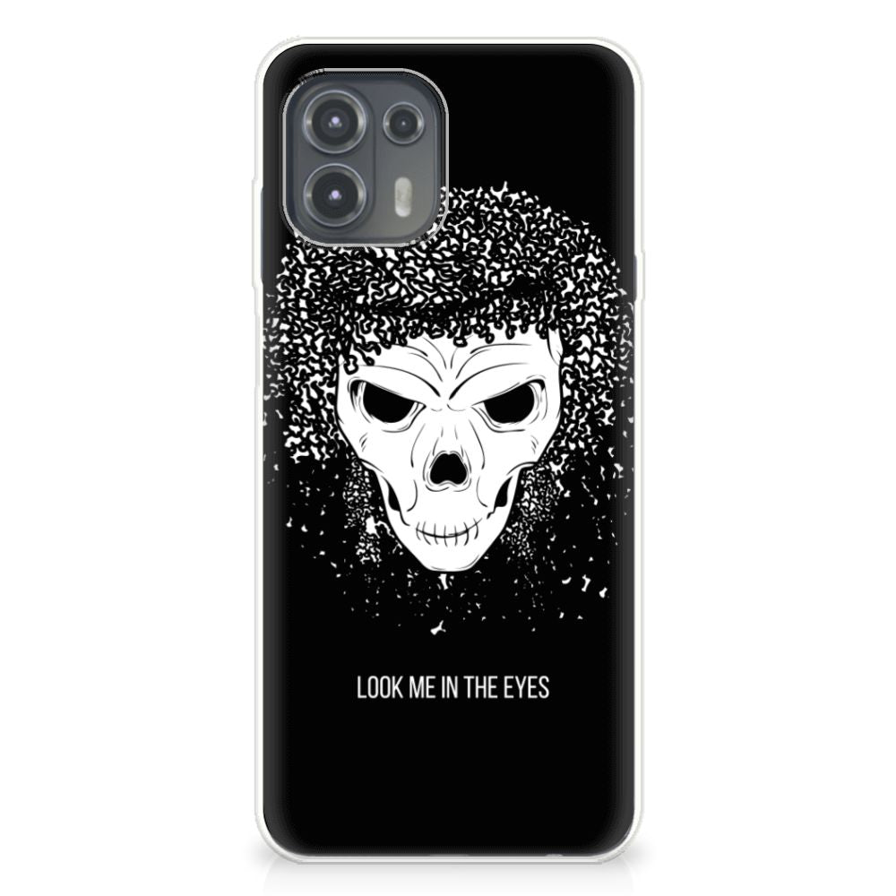 Silicone Back Case Motorola Edge 20 Lite Skull Hair B2C Telecom