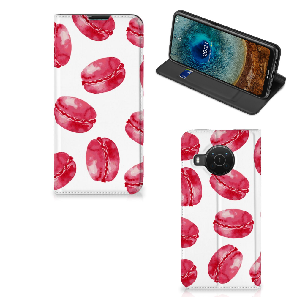 Nokia X20 | X10 Flip Style Cover Pink Macarons - B2C Telecom