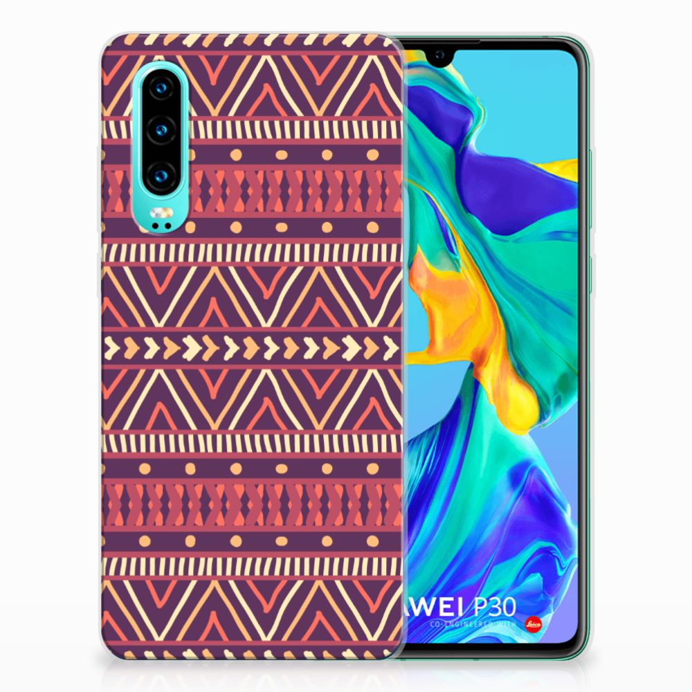 Huawei P30 TPU bumper Aztec Paars