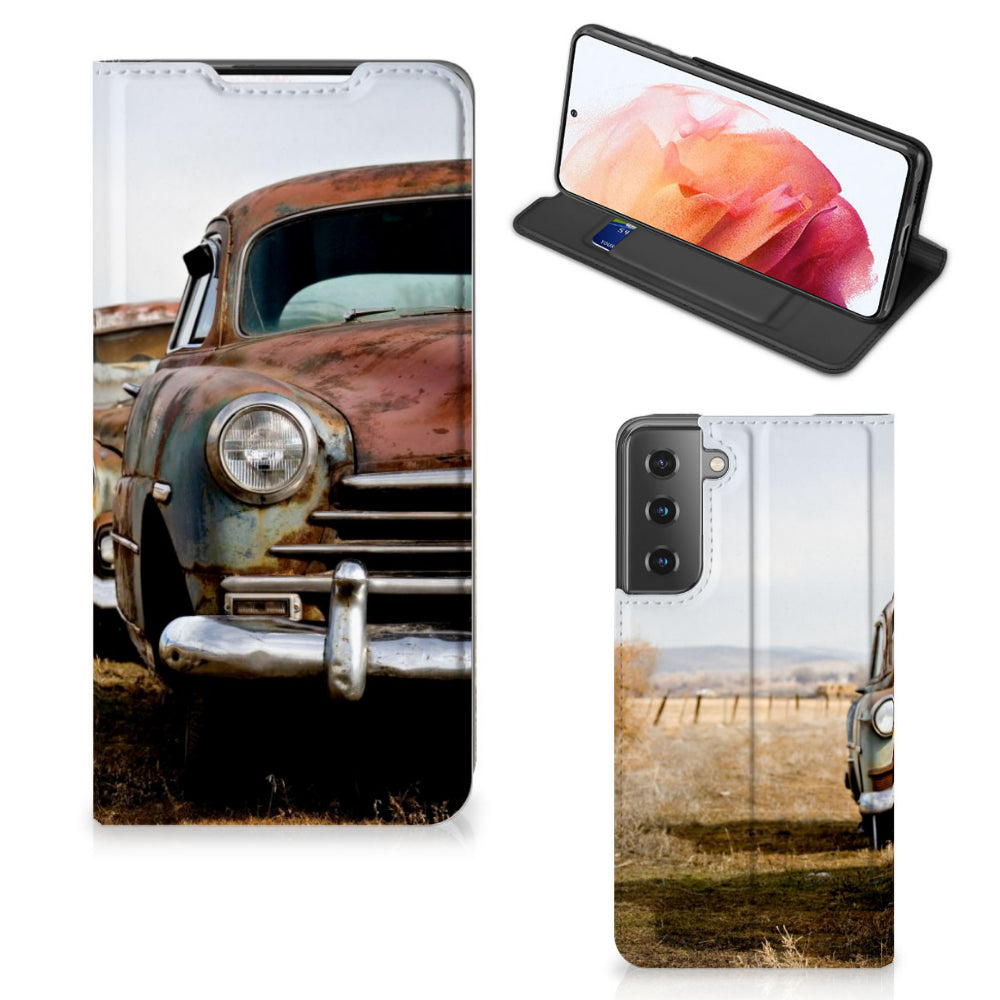 Samsung Galaxy S21 Stand Case Vintage Auto