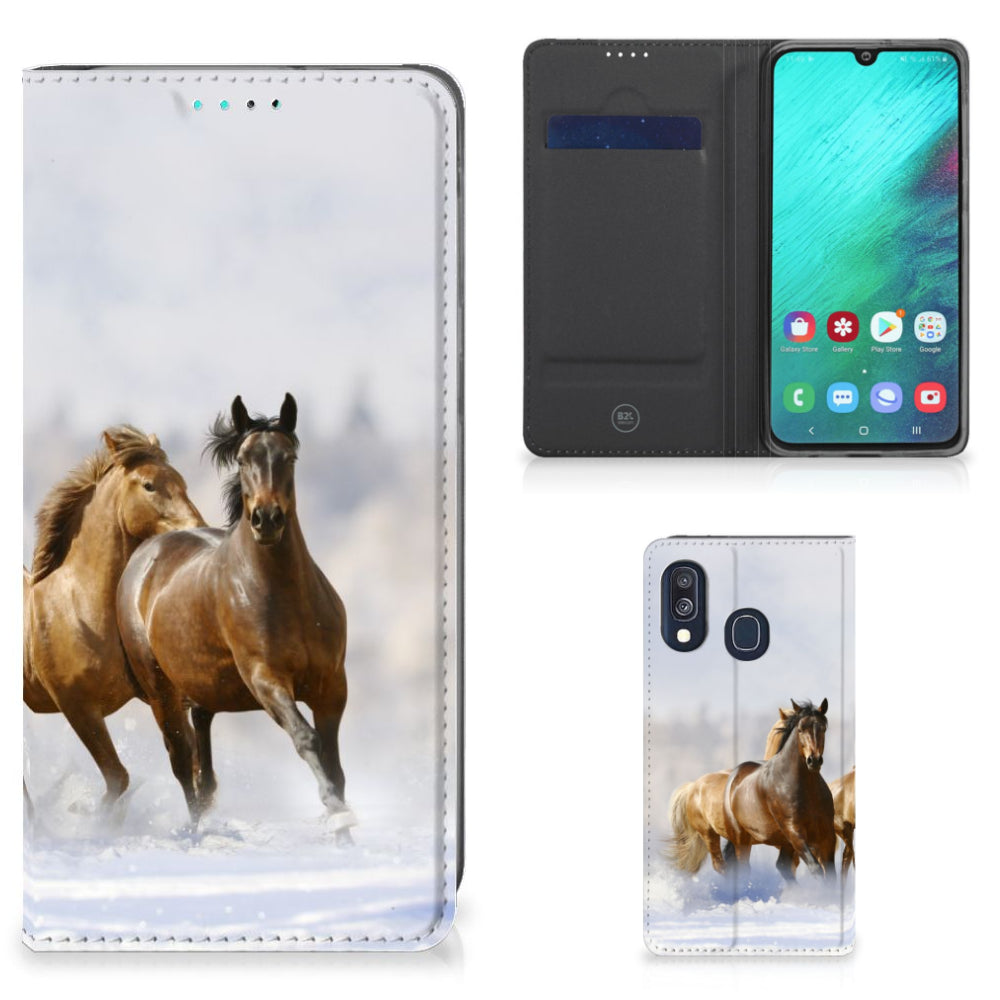 Samsung Galaxy A40 Hoesje maken Paarden