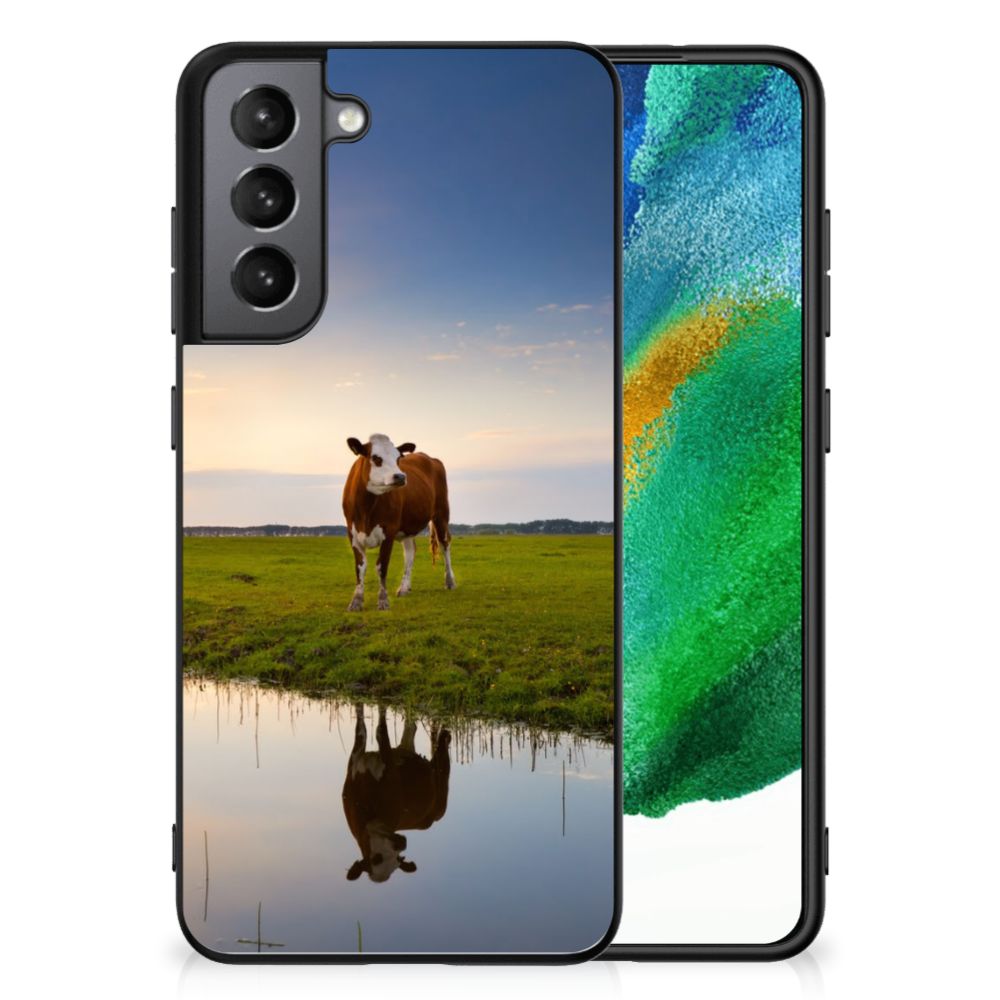 Samsung Galaxy S21FE Dierenprint Telefoonhoesje Koe