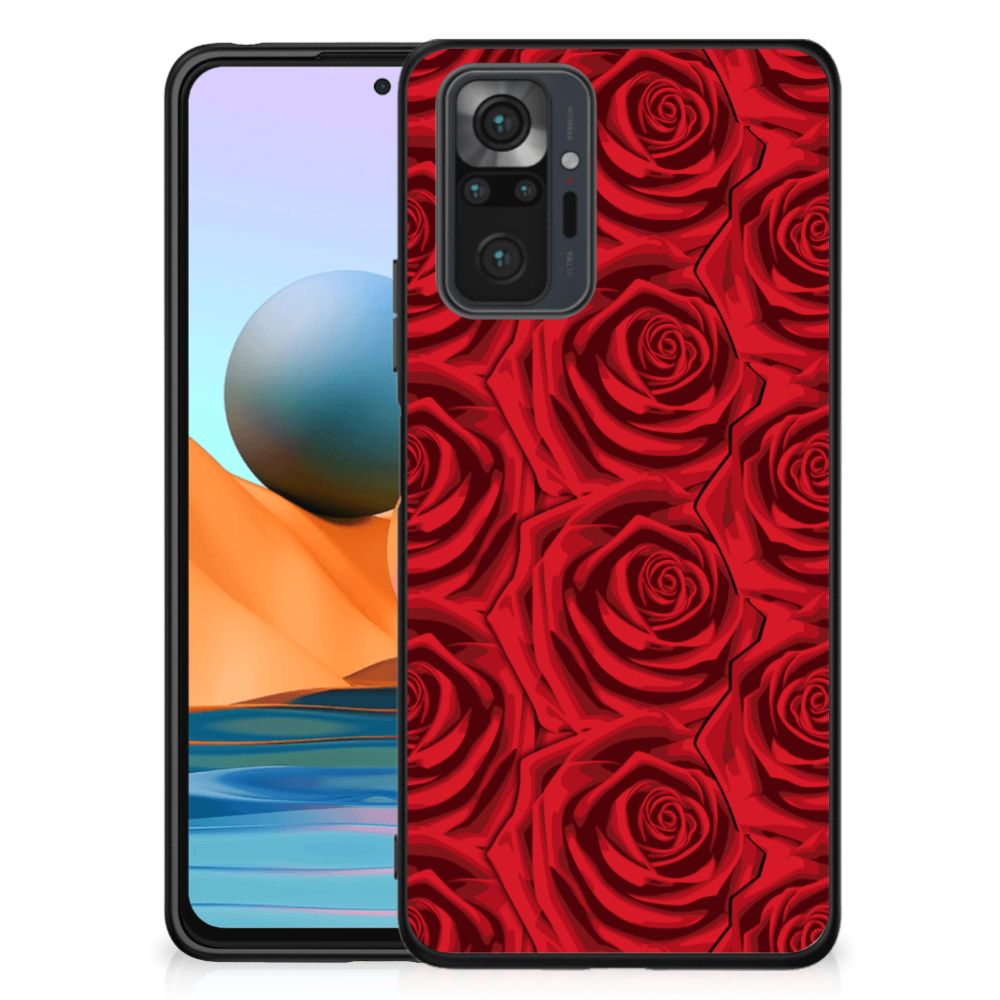 Xiaomi Redmi Note 10 Pro Bloemen Hoesje Red Roses