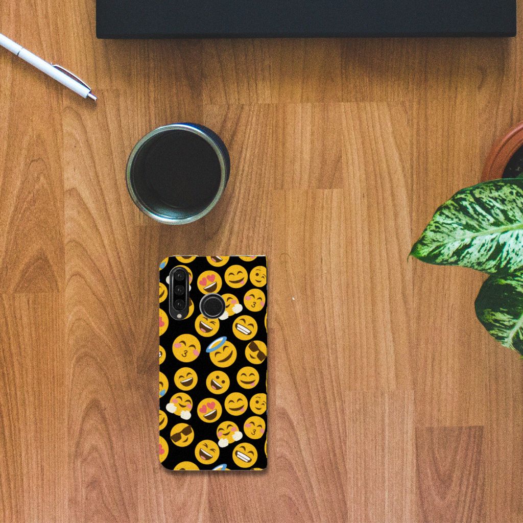 Huawei P30 Lite New Edition Hoesje met Magneet Emoji