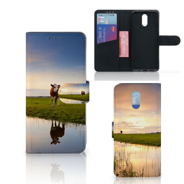 Nokia 2.3 Telefoonhoesje met Pasjes Koe