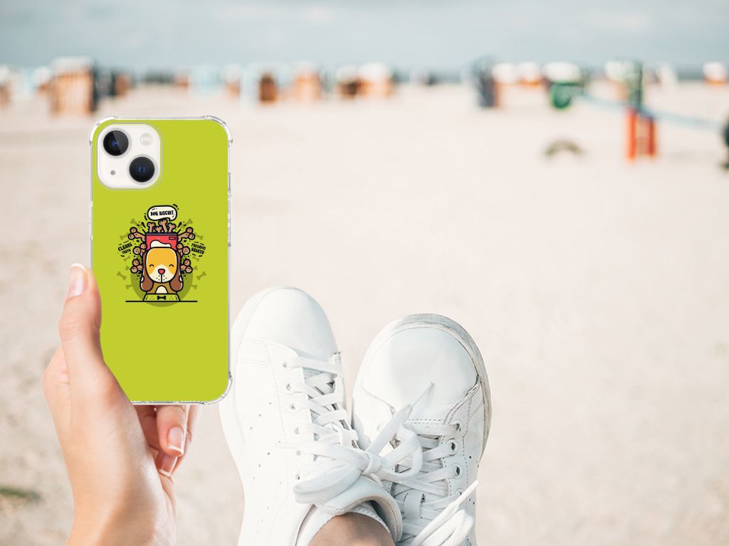 iPhone 13 Stevig Bumper Hoesje Doggy Biscuit B2C Telecom