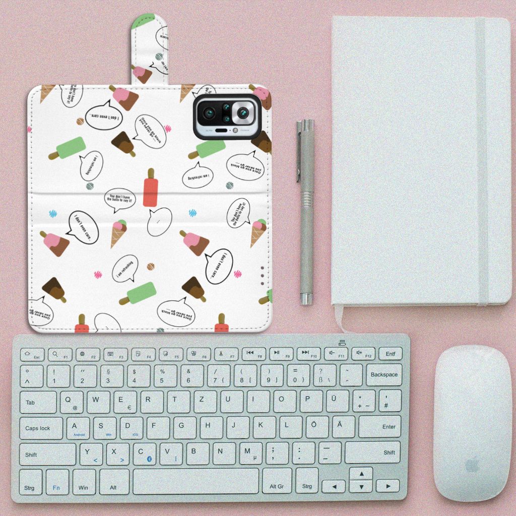 Xiaomi Redmi Note 10 Pro Book Cover IJsjes