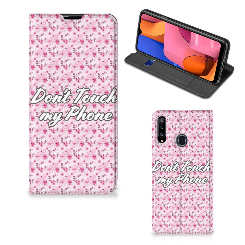 Samsung Galaxy A20s Design Case Flowers Pink DTMP