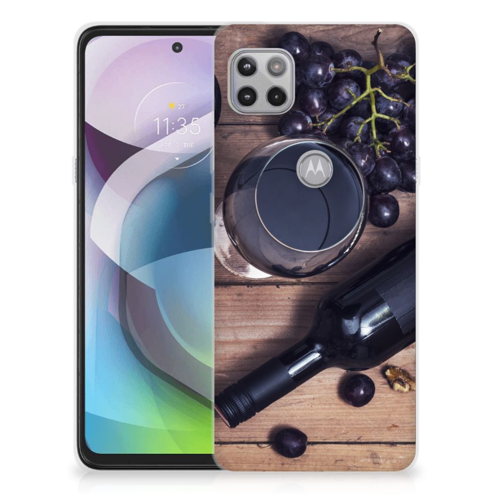 Motorola Moto G 5G Siliconen Case Wijn