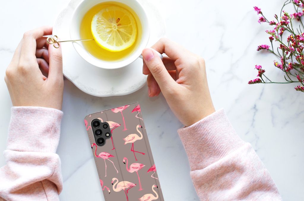 Samsung Galaxy A13 (4G) Hoesje maken Flamingo - B2C Telecom