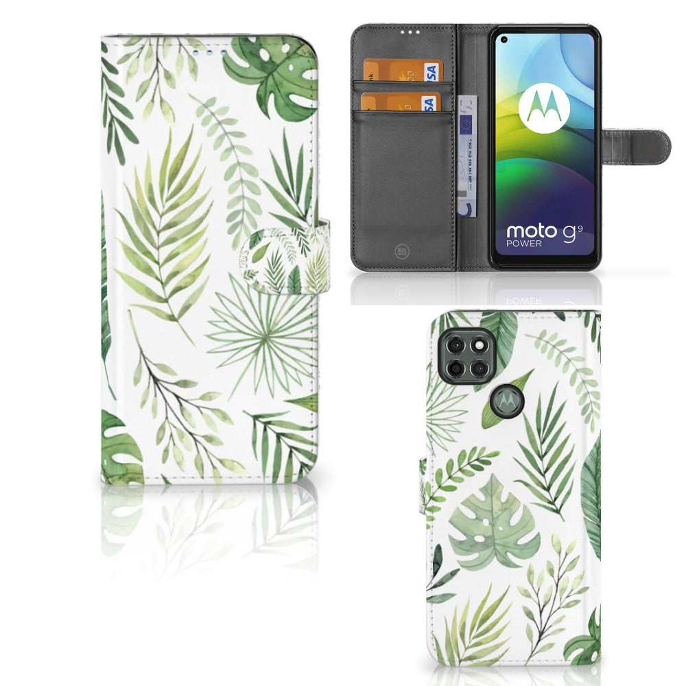 Motorola Moto G9 Power Hoesje Leaves