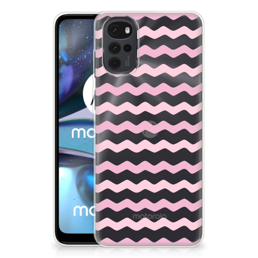 Motorola Moto G22 TPU bumper Waves Roze B2C Telecom