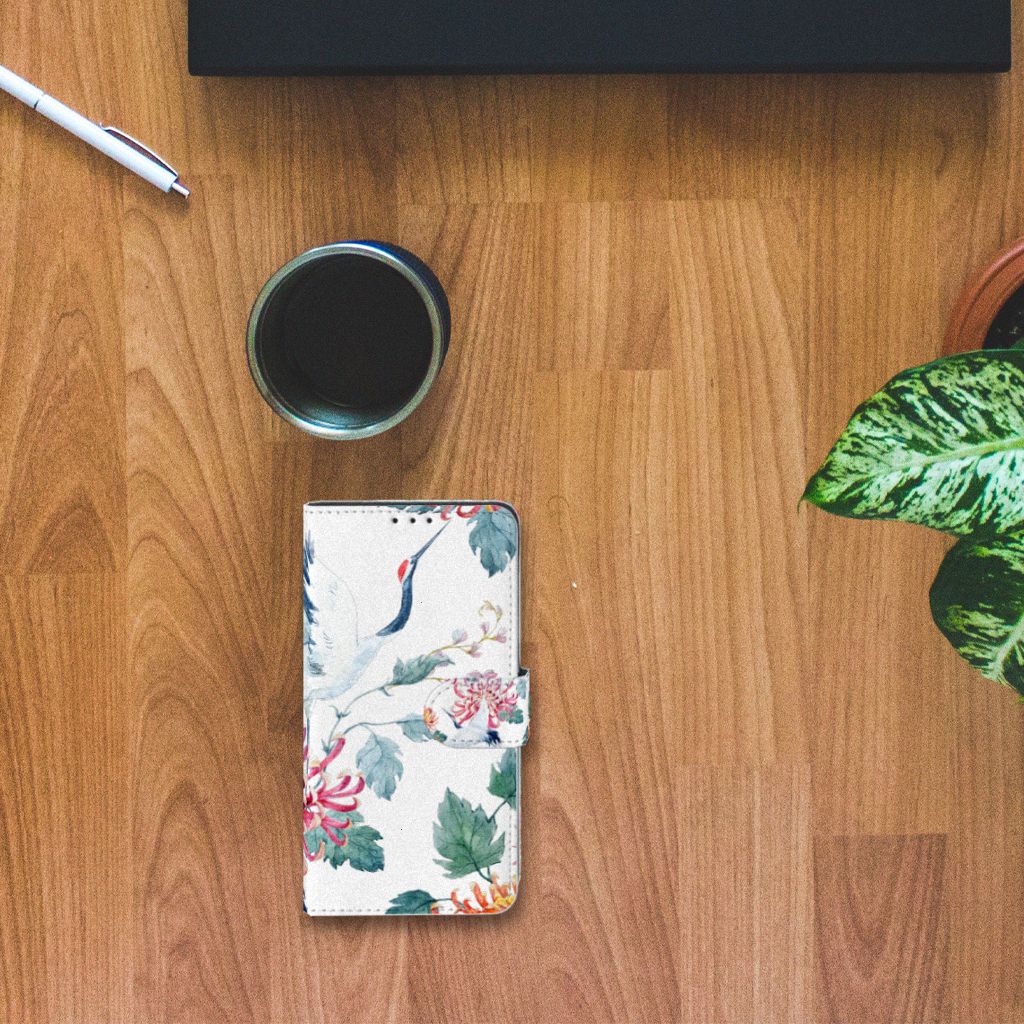 Xiaomi Mi Mix 2s Telefoonhoesje met Pasjes Bird Flowers