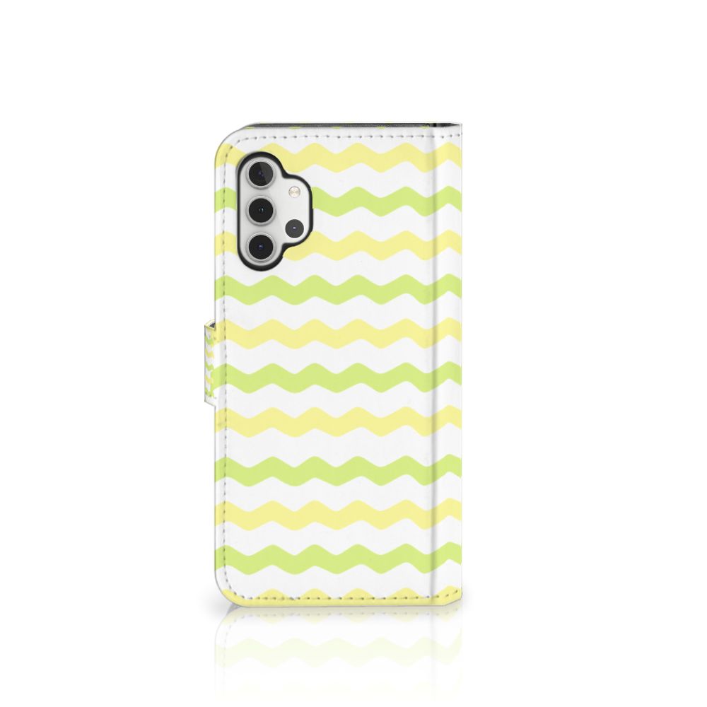 Samsung Galaxy A32 4G Telefoon Hoesje Waves Yellow
