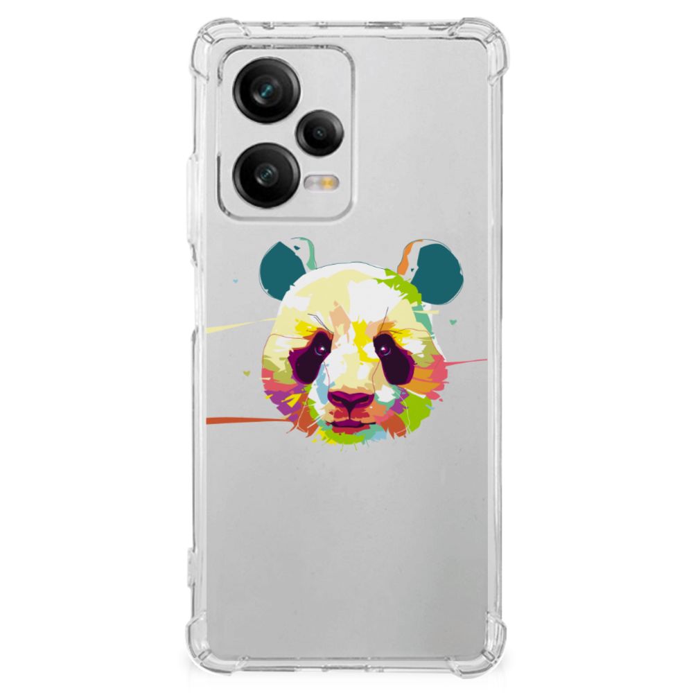 Xiaomi Redmi Note 12 Pro Plus Stevig Bumper Hoesje Panda Color