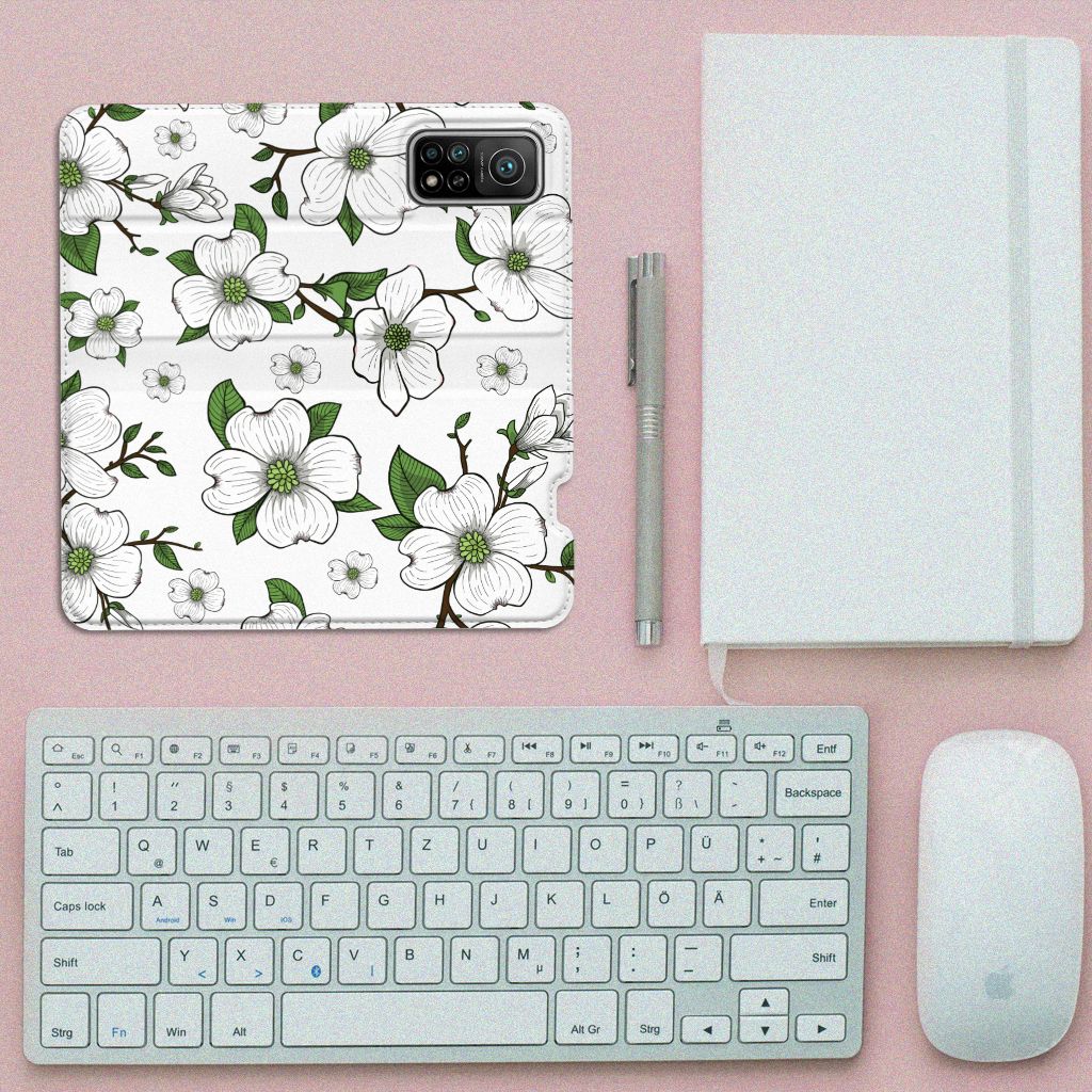 Xiaomi Mi 10T | 10T Pro Smart Cover Dogwood Flowers - B2C Telecom