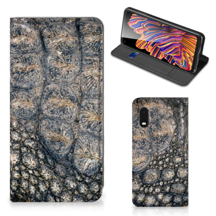 Samsung Xcover Pro Hoesje maken Krokodillenprint