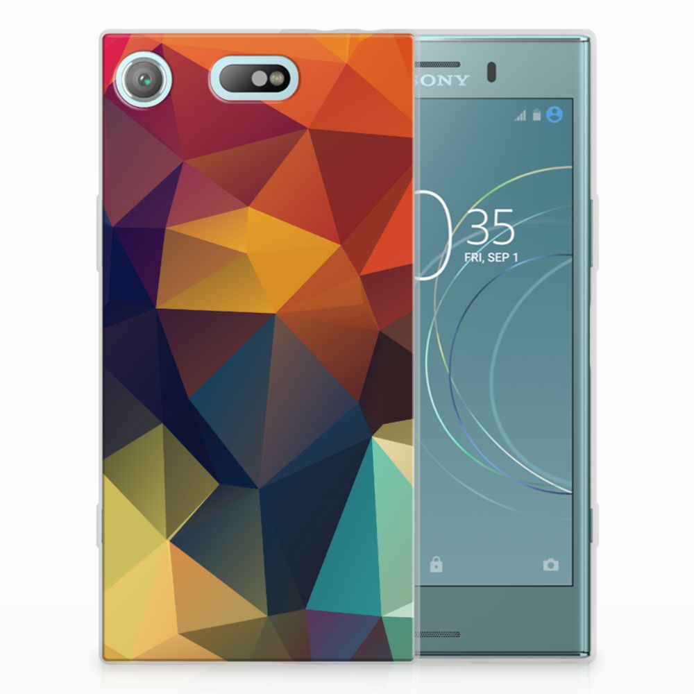 Sony Xperia XZ1 Compact TPU Hoesje Polygon Color