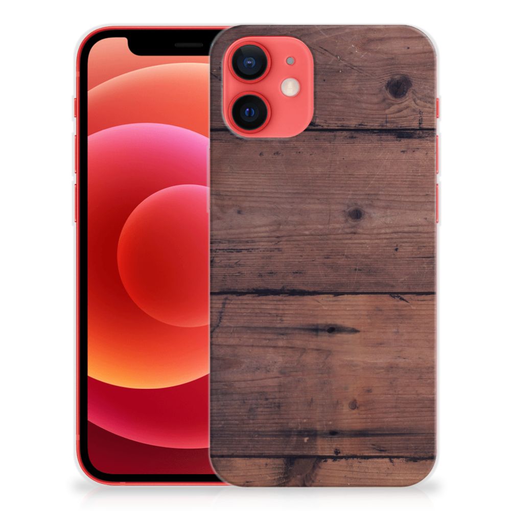 iPhone 12 Mini Bumper Hoesje Old Wood B2C Telecom