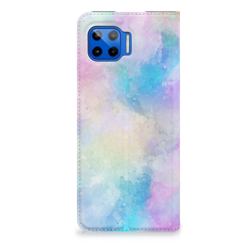 Bookcase Motorola Moto G 5G Plus Watercolor Light - B2C Telecom