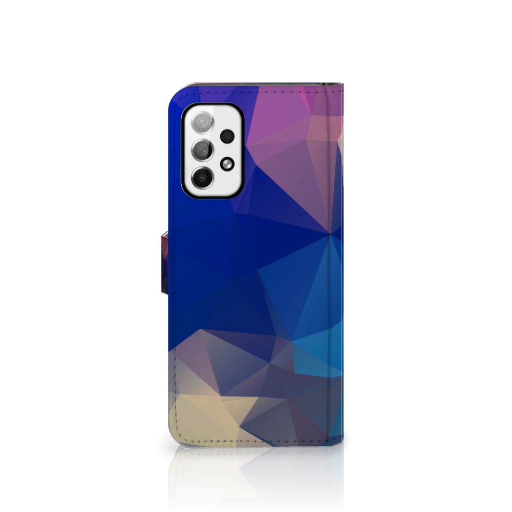 Samsung Galaxy A73 5G Book Case Polygon Dark