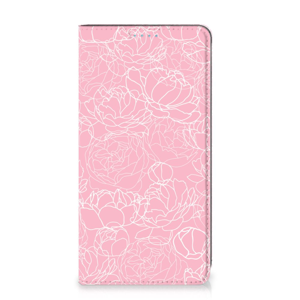 Samsung Galaxy A53 Smart Cover White Flowers