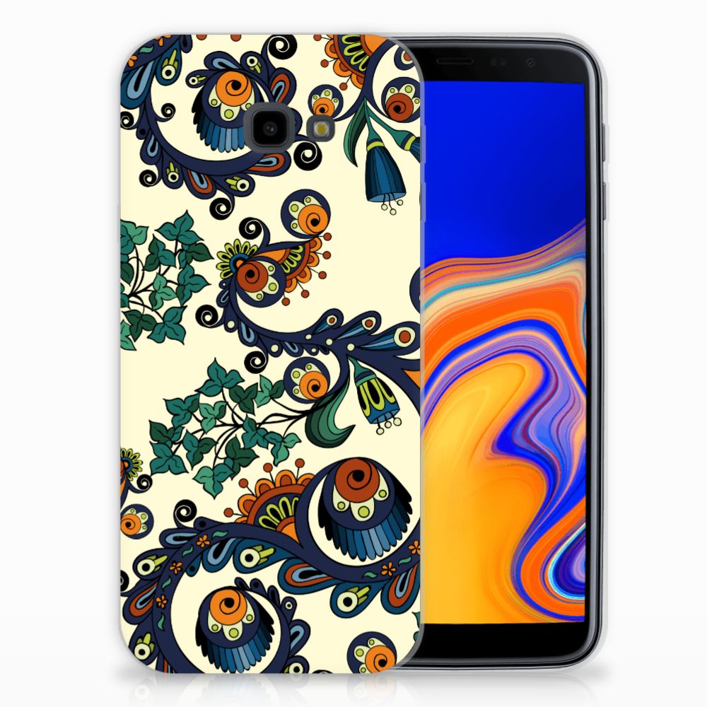 Siliconen Hoesje Samsung Galaxy J4 Plus (2018) Barok Flower