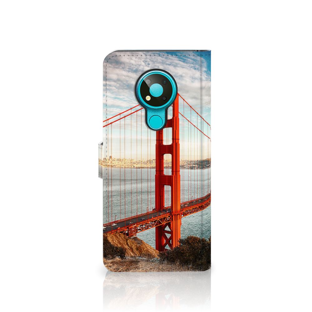 Nokia 3.4 Flip Cover Golden Gate Bridge