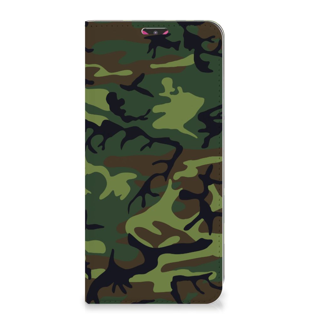 Samsung Galaxy M20 Hoesje met Magneet Army Dark