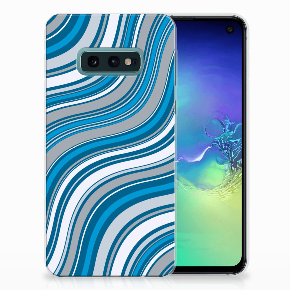 Samsung Galaxy S10e TPU bumper Waves Blue