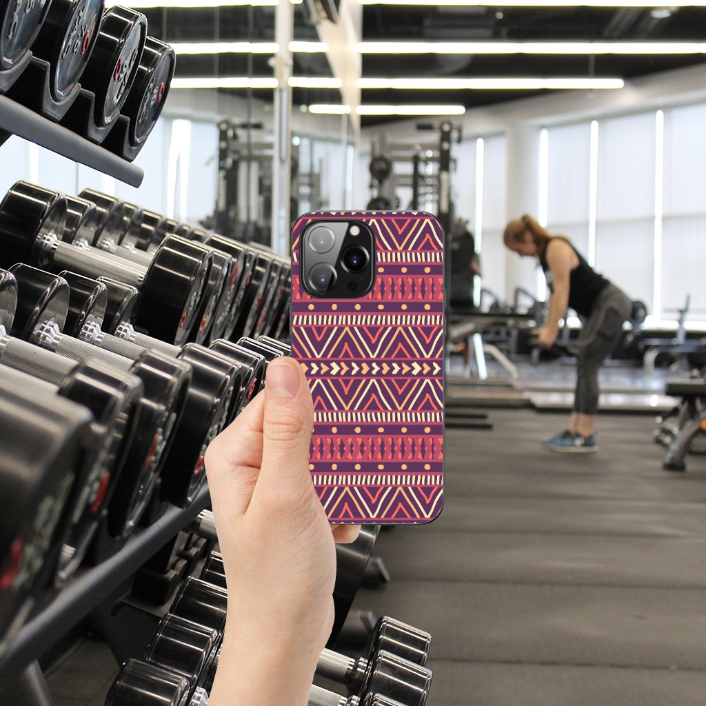 iPhone 14 Pro Max Back Case Aztec Paars B2C Telecom