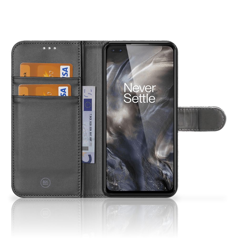 Book Style Case OnePlus Nord Boomschors Grijs