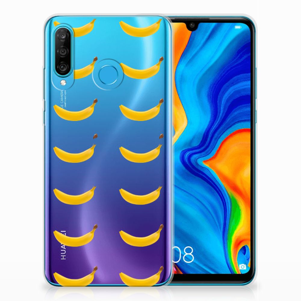 Huawei P30 Lite Siliconen Case Banana