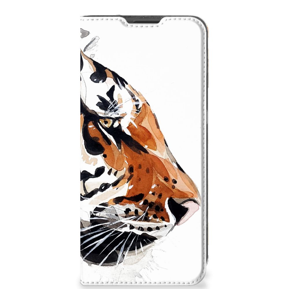Bookcase OnePlus 10 Pro Watercolor Tiger - B2C Telecom