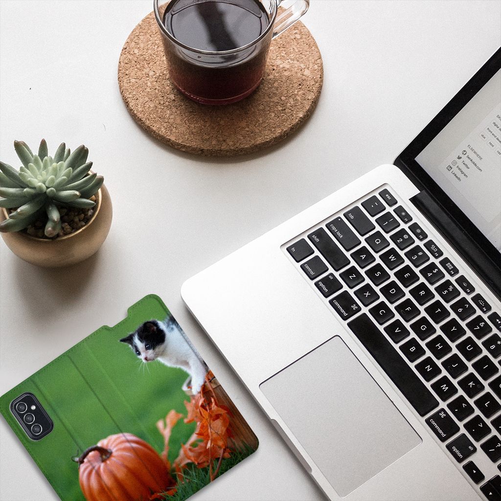 Samsung Galaxy M52 Hoesje maken Kitten - B2C Telecom