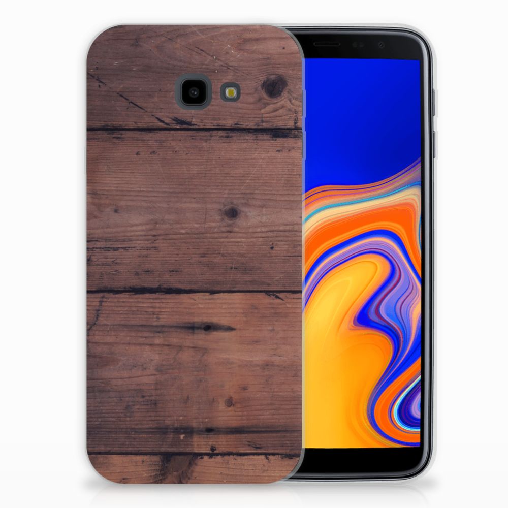 Samsung Galaxy J4 Plus (2018) Bumper Hoesje Old Wood