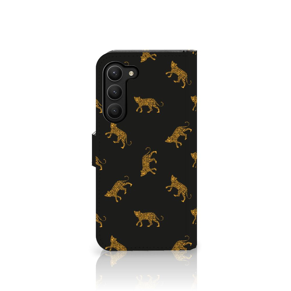 Telefoonhoesje met Pasjes voor Samsung Galaxy S23 Plus Leopards