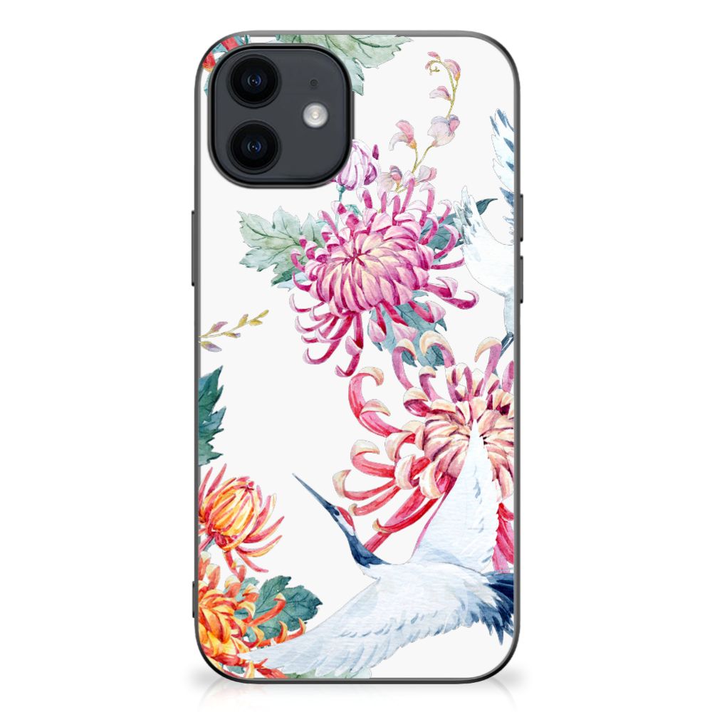 iPhone 12 Pro | 12 (6.1") Back Cover Bird Flowers