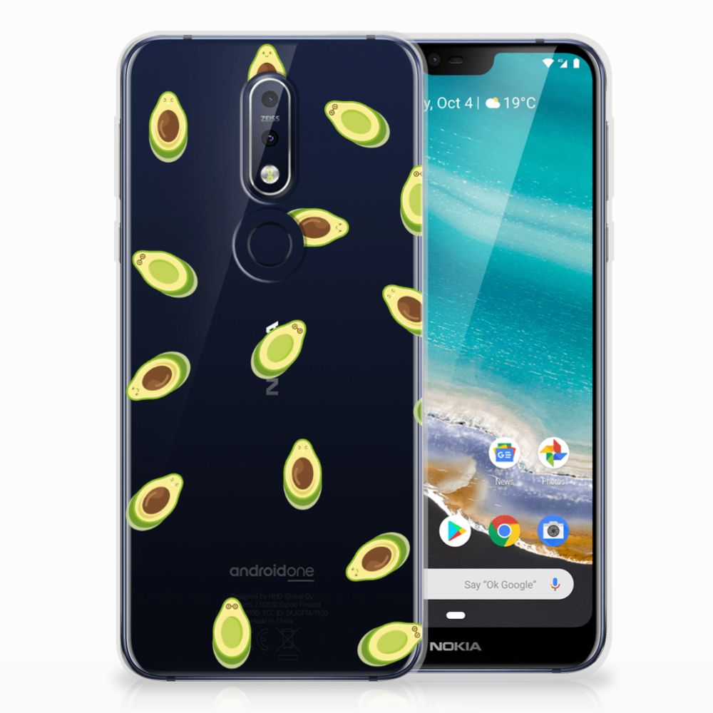 Nokia 7.1 Siliconen Case Avocado